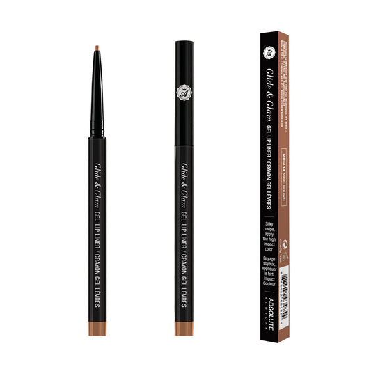 ABSOLUTE Glide & Glam Gel Lip Liner - Nude Brown - DestGlow