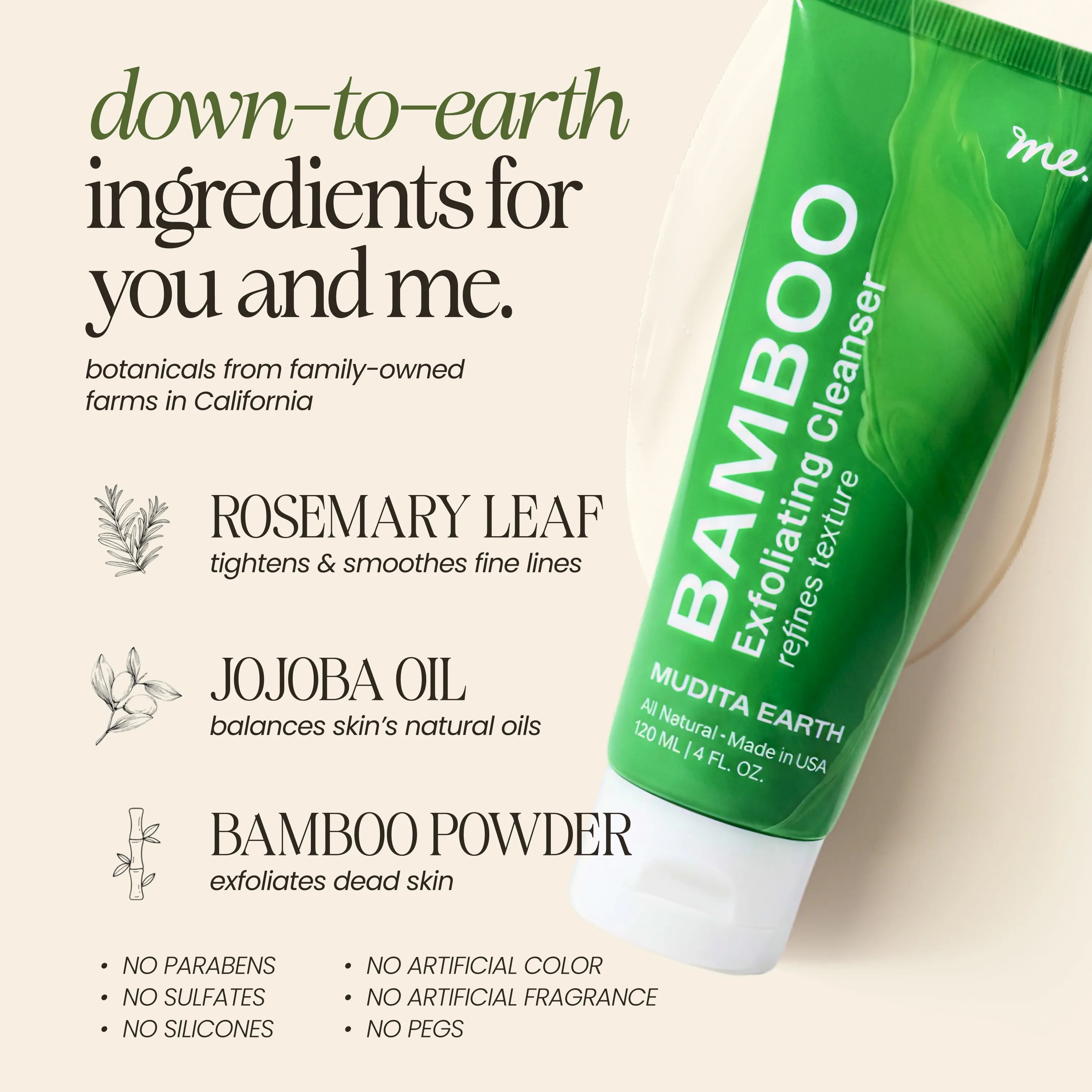 Bamboo Microdermabrasion Exfoliating Cleanser 