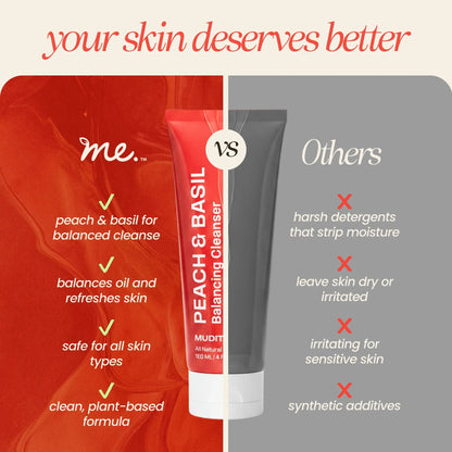 Peach &amp; Basil Balancing Face Cleanser 
