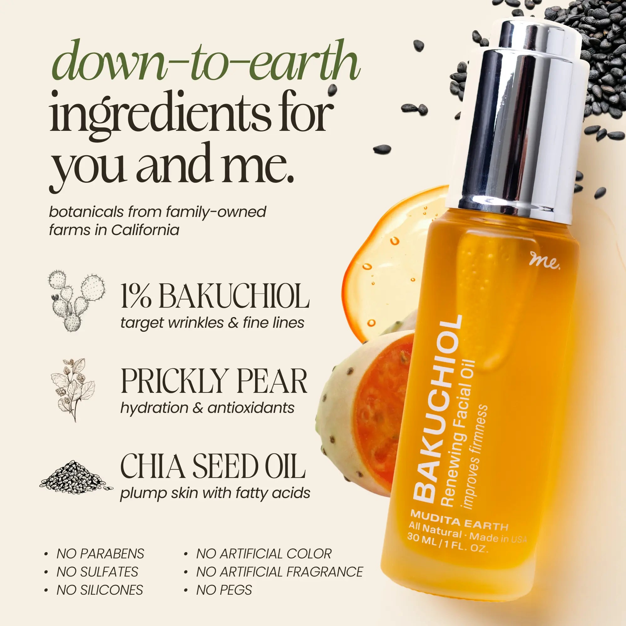 Bakuchiol Skin Renewing Facial Oil (Retinol Alternative) 