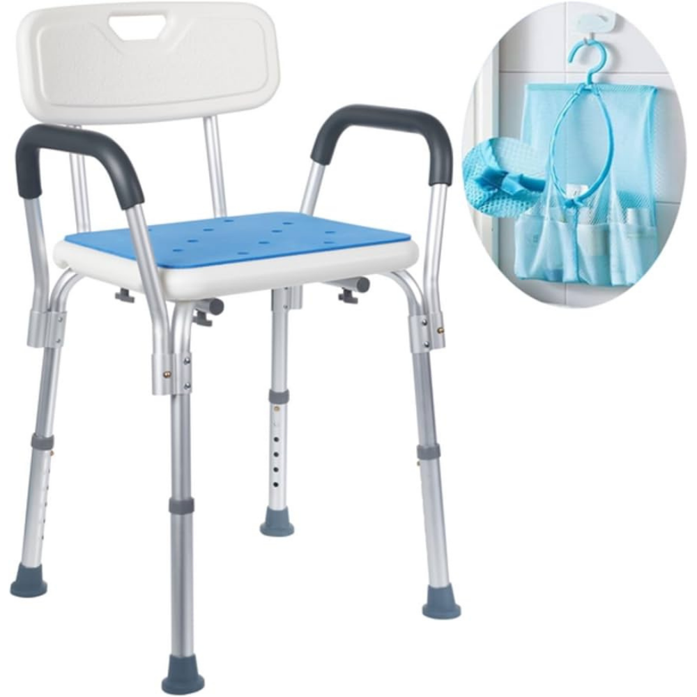 Medokare Shower Stool with Arms (Adjustable Height) by Farmacias Savia