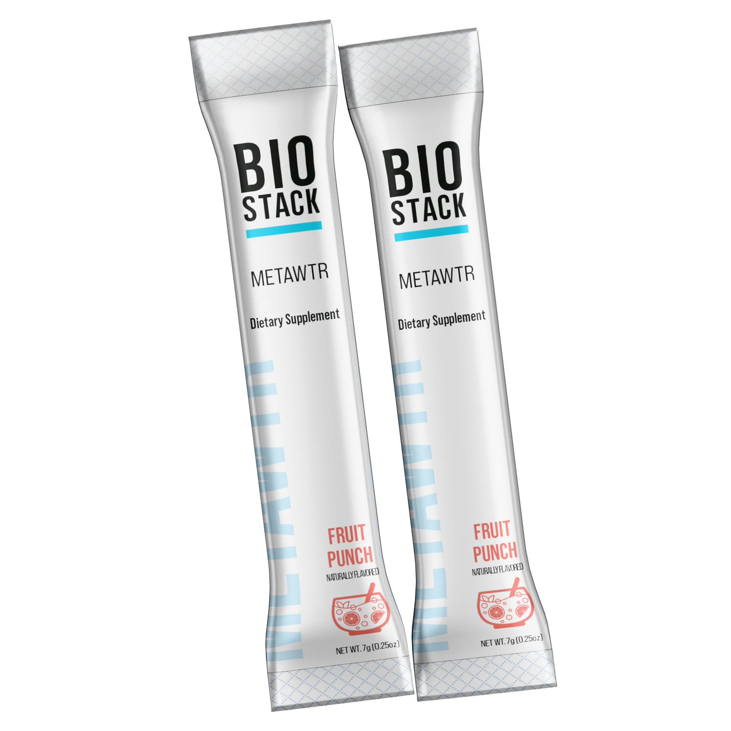 MetaWTR Hydration Fruit Punch - 10 Stick Pack by BioStack