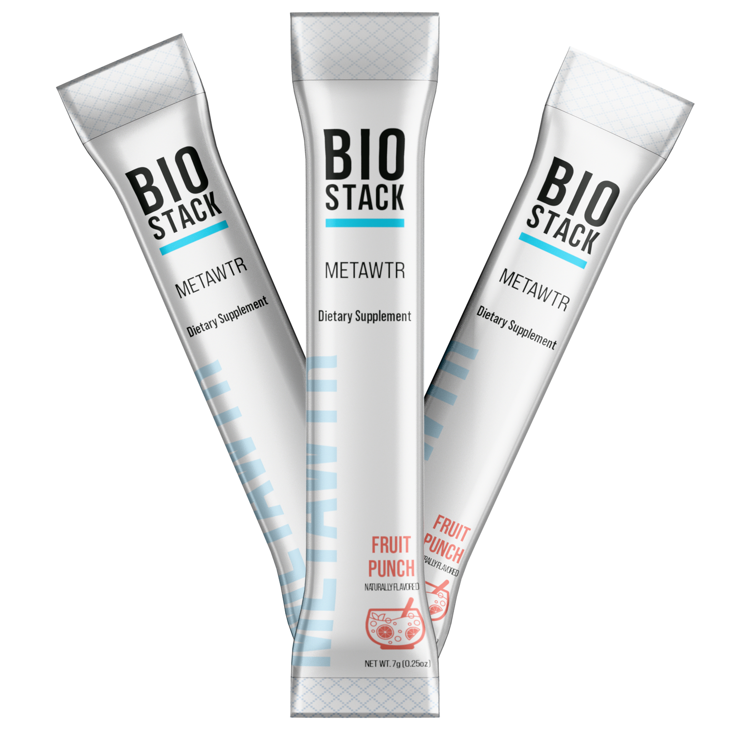 MetaWTR Hydration Fruit Punch - 10 Stick Pack by BioStack