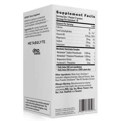 MetaWTR Hydration Fruit Punch - 10 Stick Pack by BioStack