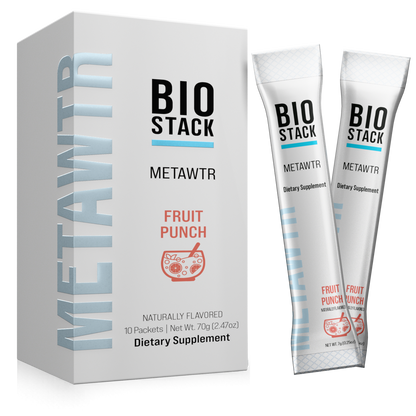 MetaWTR Hydration Fruit Punch - 10 Stick Pack by BioStack