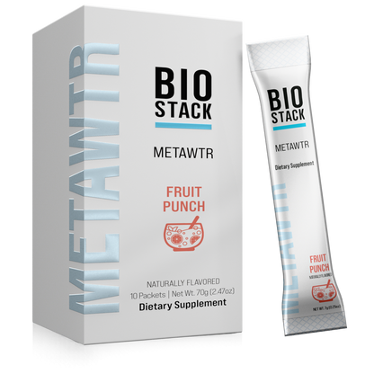MetaWTR Hydration Fruit Punch - 10 Stick Pack by BioStack