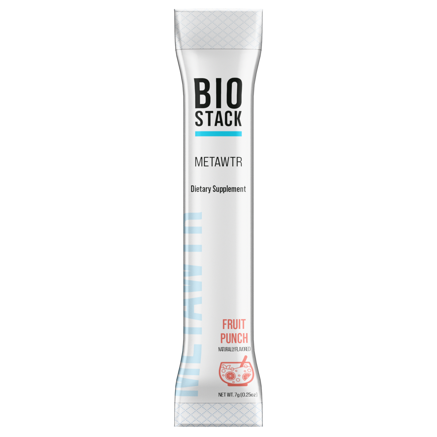 MetaWTR Hydration Fruit Punch - 10 Stick Pack by BioStack