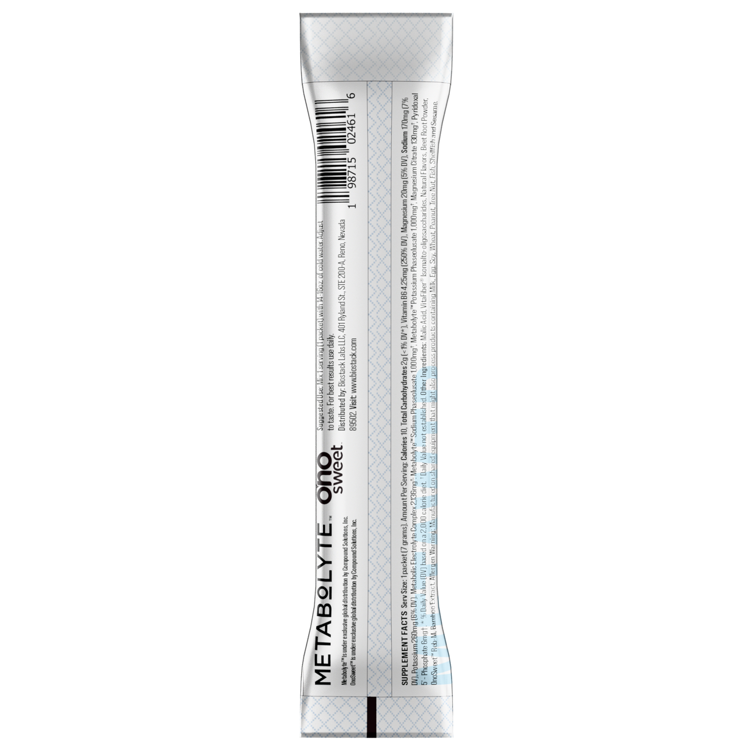MetaWTR Hydration Fruit Punch - 10 Stick Pack by BioStack