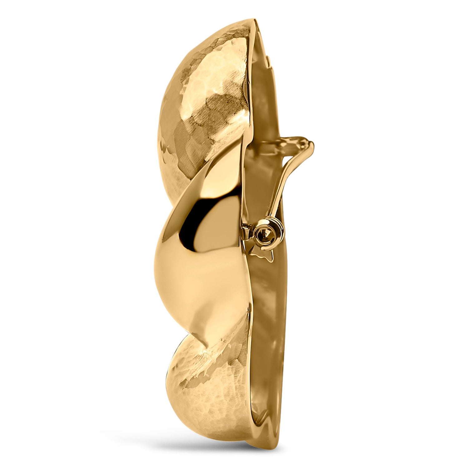 18K Yellow Gold Sculpted Knot Brooch by Bids.com
