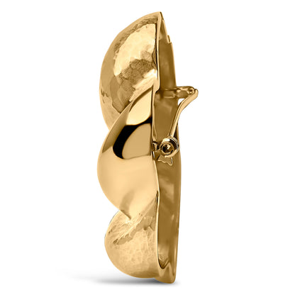 18K Yellow Gold Sculpted Knot Brooch by Bids.com