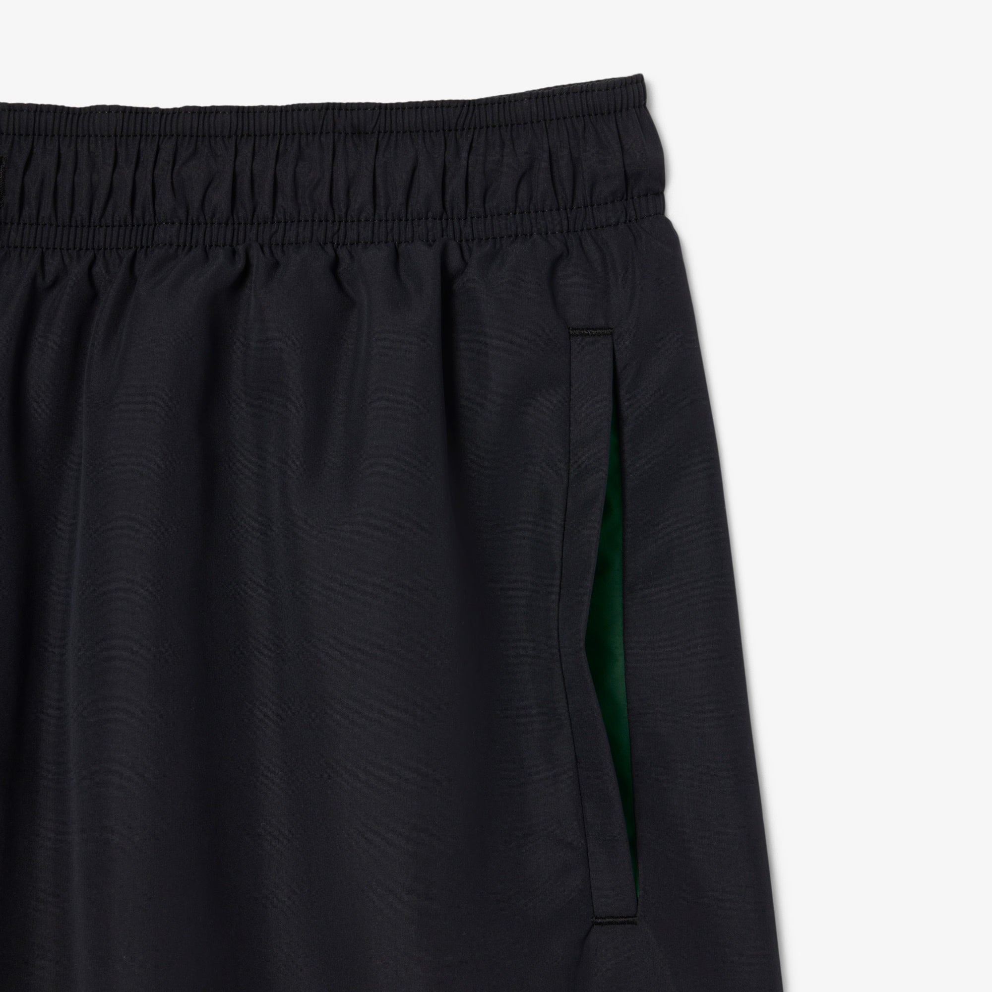 Lacoste Mid Length Swim Trunks - Black by Denim Exchange