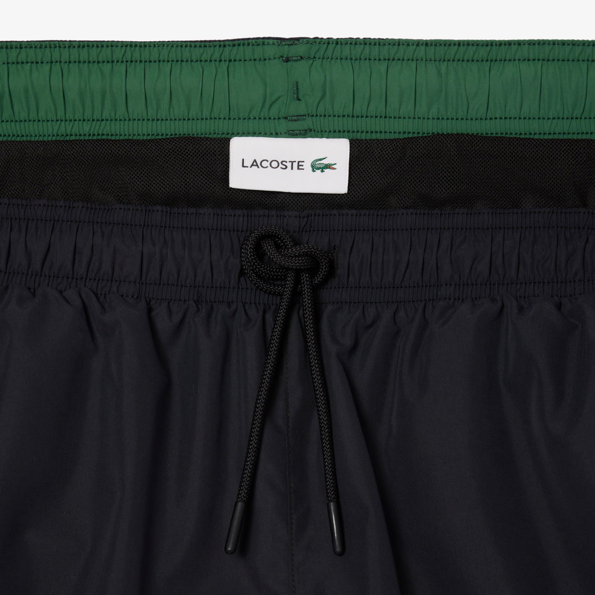 Lacoste Mid Length Swim Trunks - Black by Denim Exchange