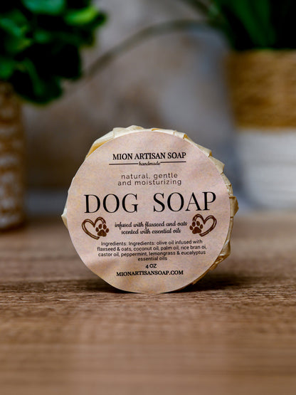 Dog Soap | Infused With Flaxseeds and Oats by MION Artisan Soap Co.