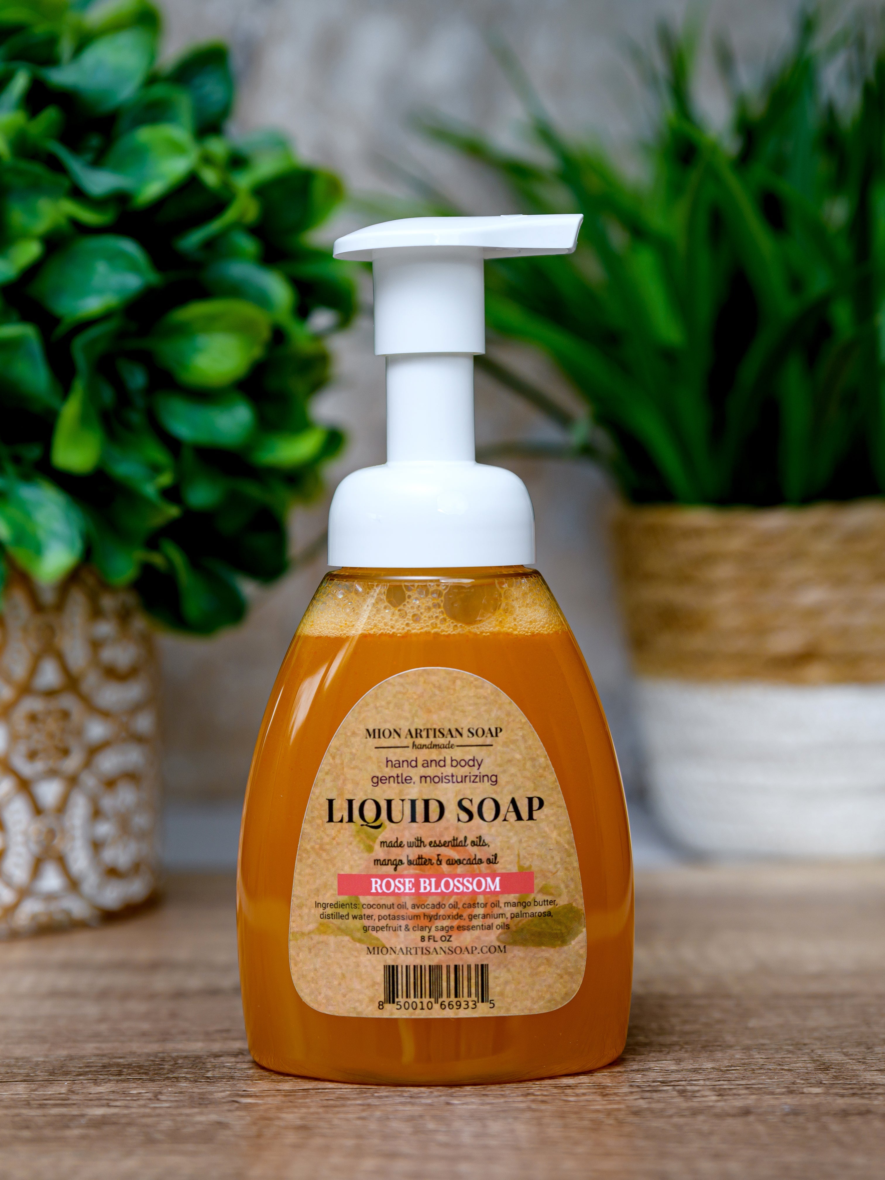 Liquid Soap | Rose Blossom by MION Artisan Soap Co.
