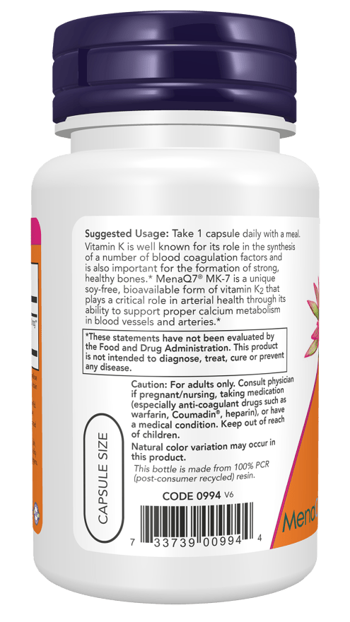 MK-7 Vitamin K-2 Extra Strength-300mcg by Country Life Natural Foods