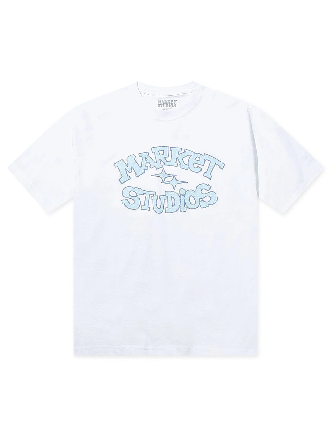Market Studios Smiley Old School Tee - White by Denim Exchange