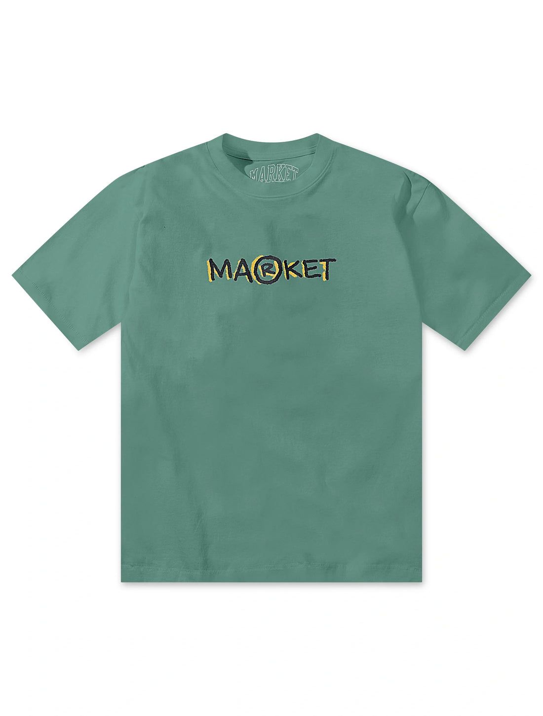 Market Studios Smiley Doodle Tee - Malachite Green by Denim Exchange