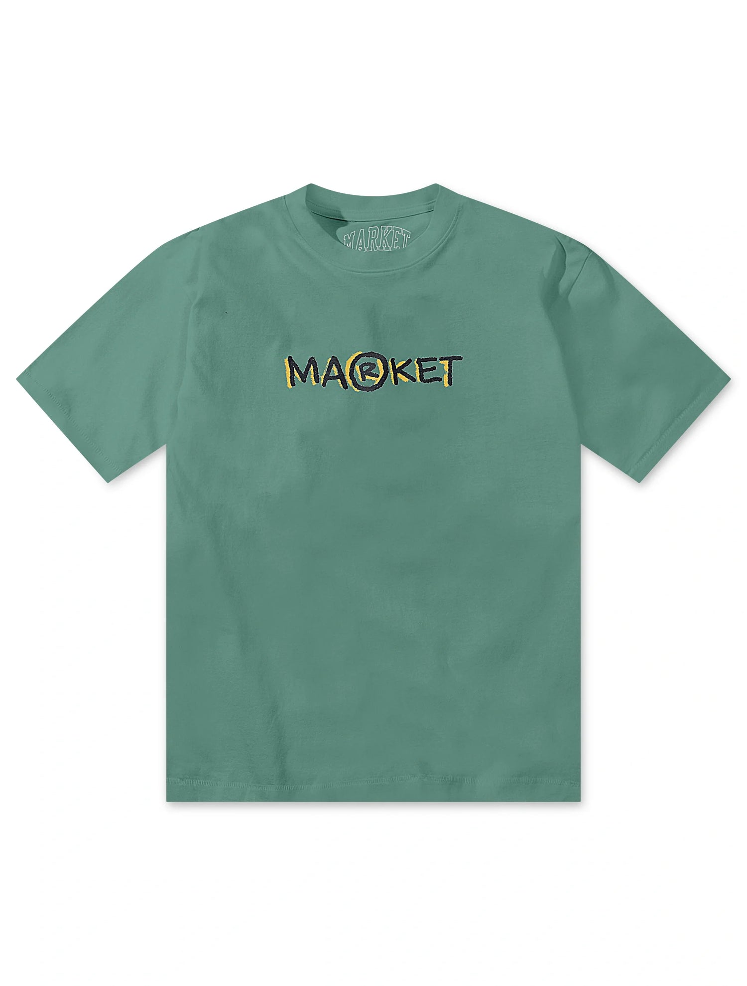 Market Studios Smiley Doodle Tee - Malachite Green by Denim Exchange