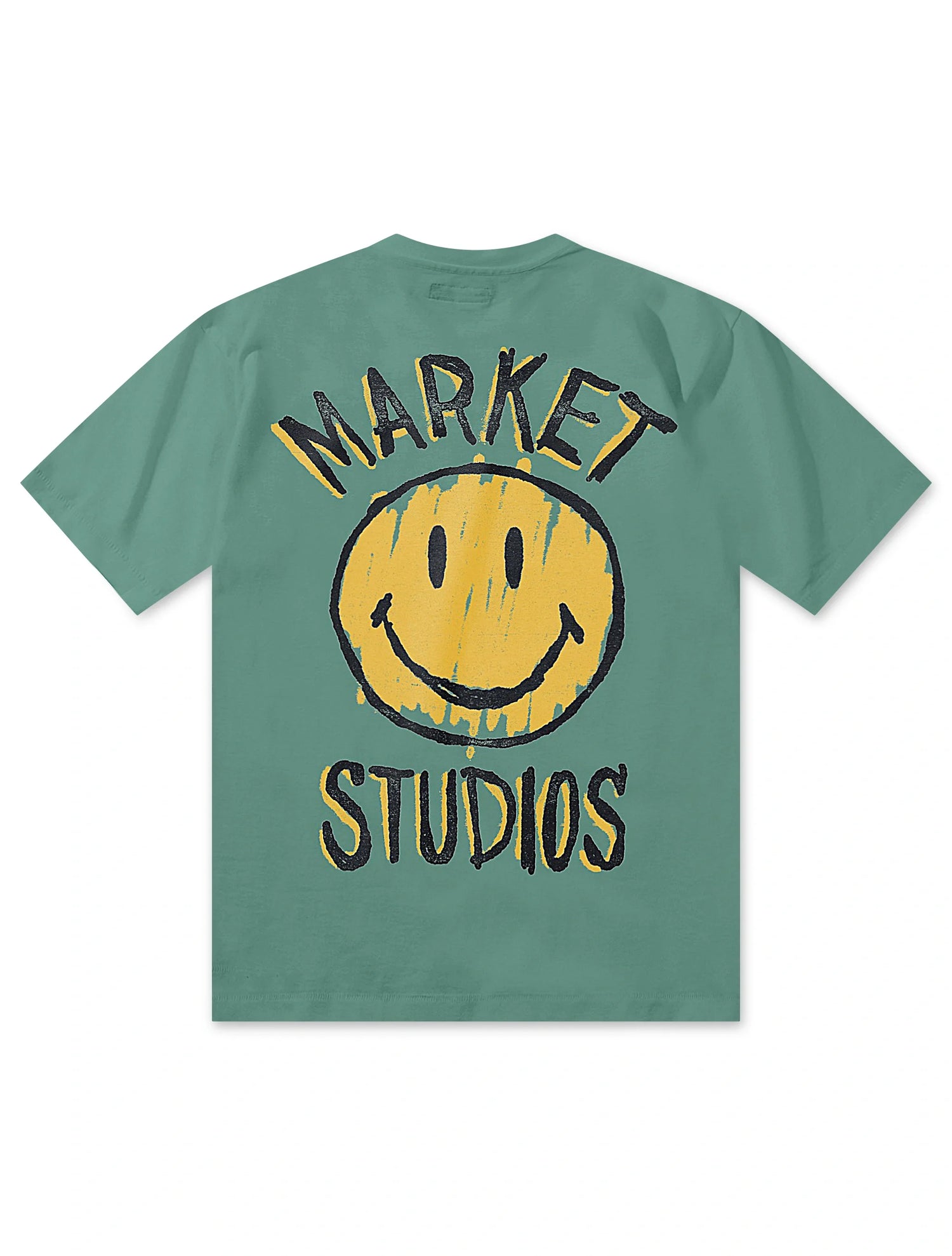Market Studios Smiley Doodle Tee - Malachite Green by Denim Exchange