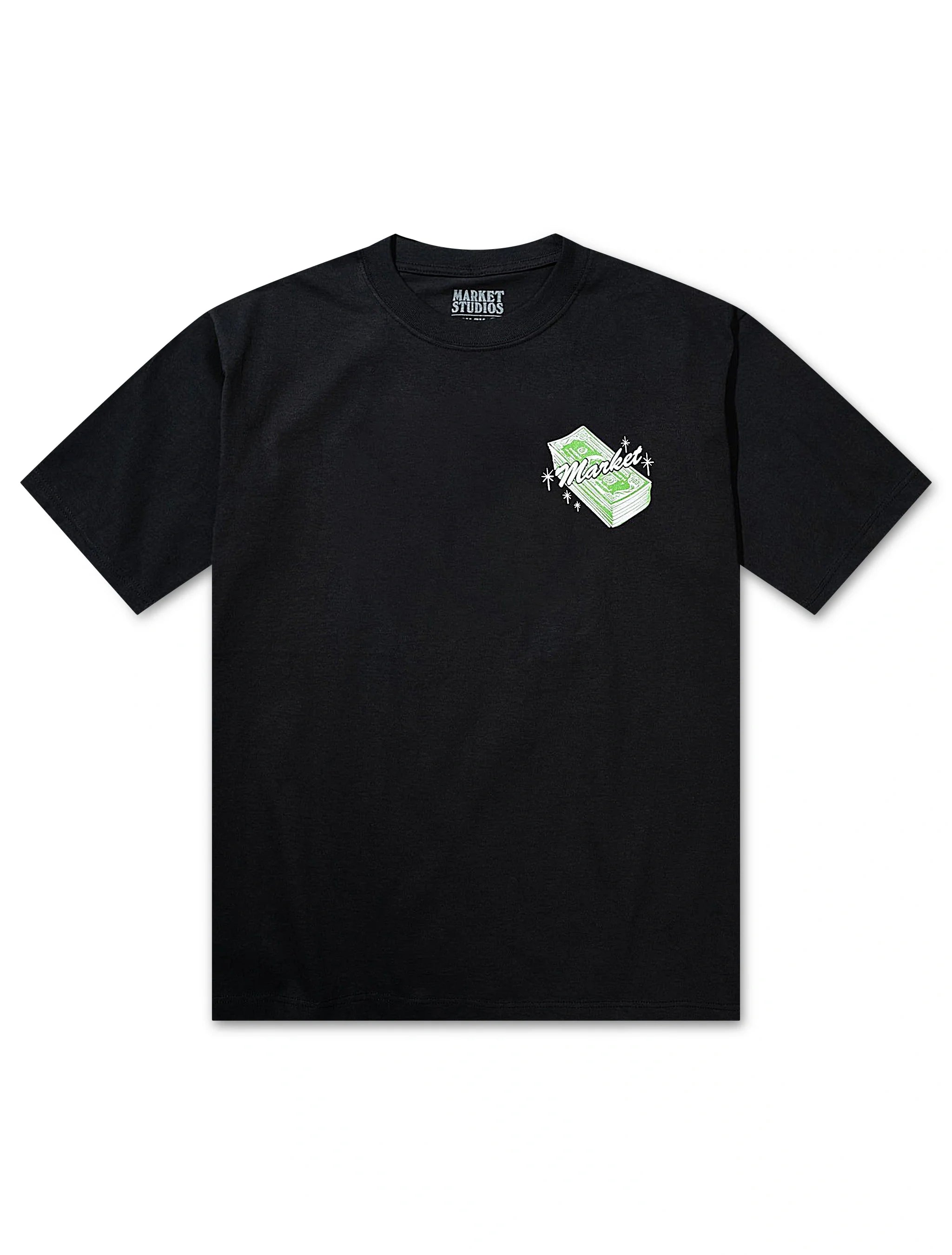 Market Studios Call My Plug Tee - Washed Black by Denim Exchange
