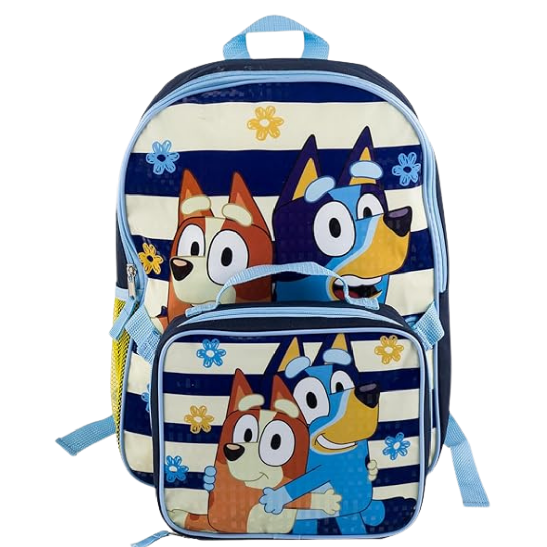 Bluey Backpack with Lunch Bag Set by Farmacias Savia