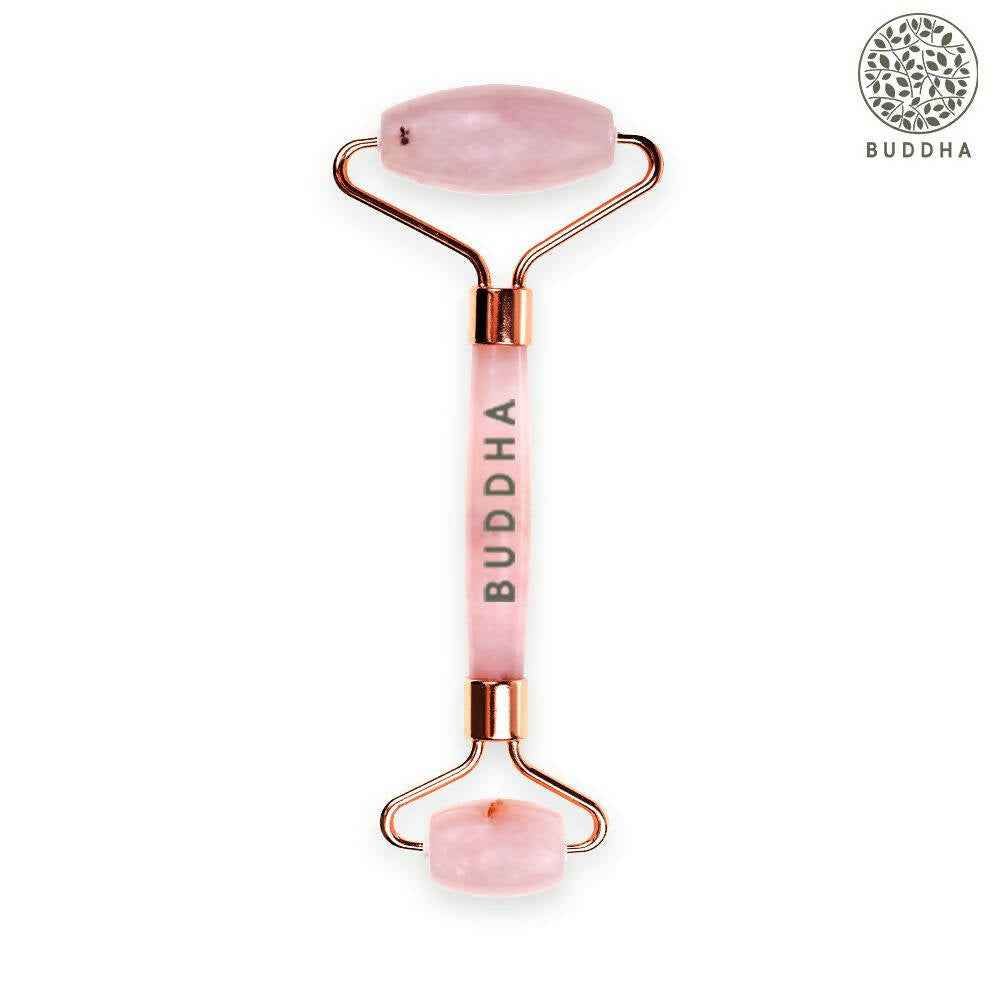 Buddha Natural M African Rose Quartz Face Roller - Helps To Reduce Puffiness Massager