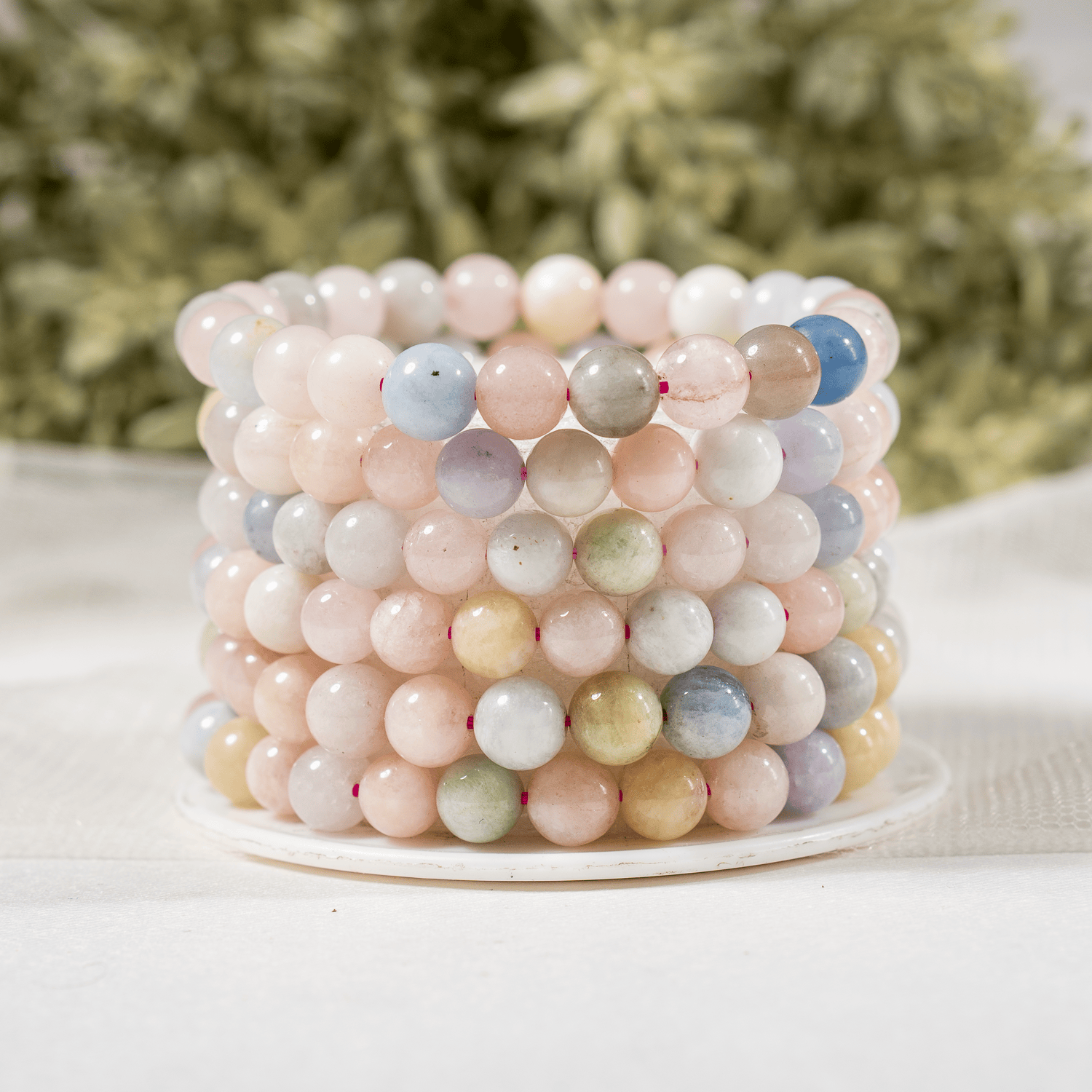Morganite Bracelet (Travel and Wisdom)  DestGlow