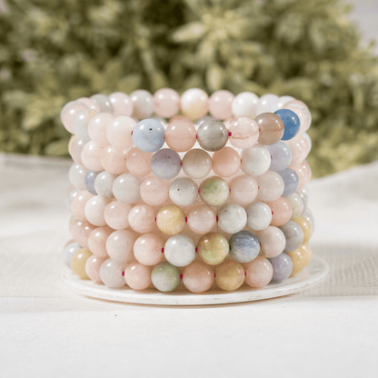 Morganite Bracelet (Travel and Wisdom)  DestGlow