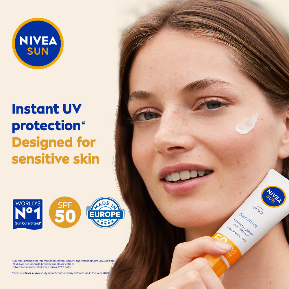 Nivea Sun Sensitive Skin Spf 50 Sunscreen