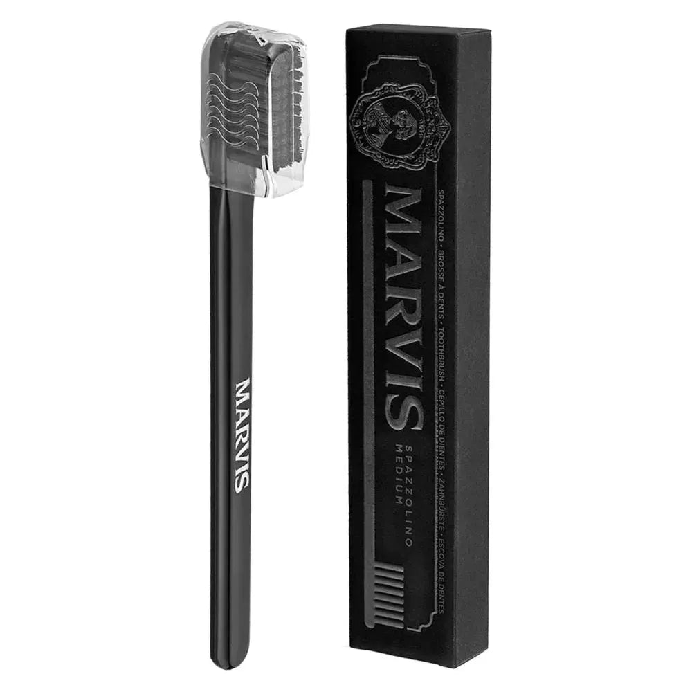 Marvis Black Toothbrush Luxurious Premium Italian Boxed Medium Bristle by Pasteur Pharmacy
