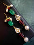 Joban Fashion Semi Precious Stones With Pearl And Pachi Kundan Earring