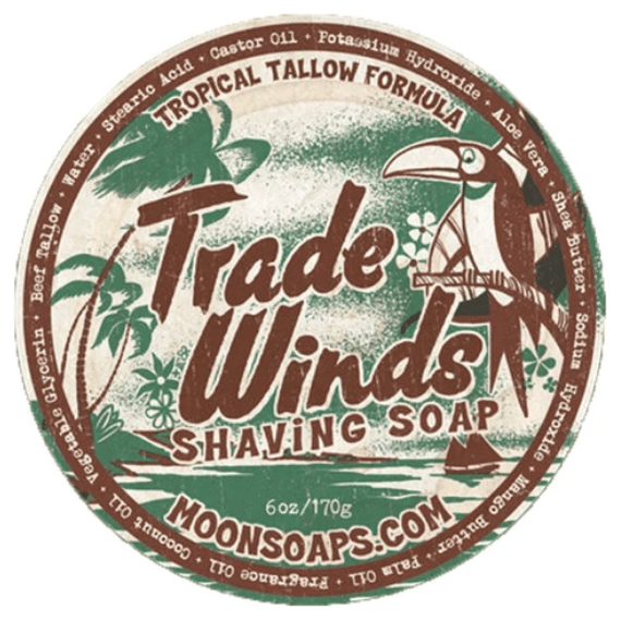 Moon Soaps Trade Winds Shave Soap 6 Oz by Pasteur Pharmacy