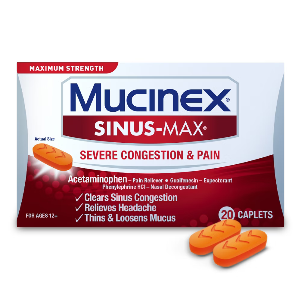 Mucinex Sinus-Max Severe Congestion Relief (20 ct) by Farmacias Savia