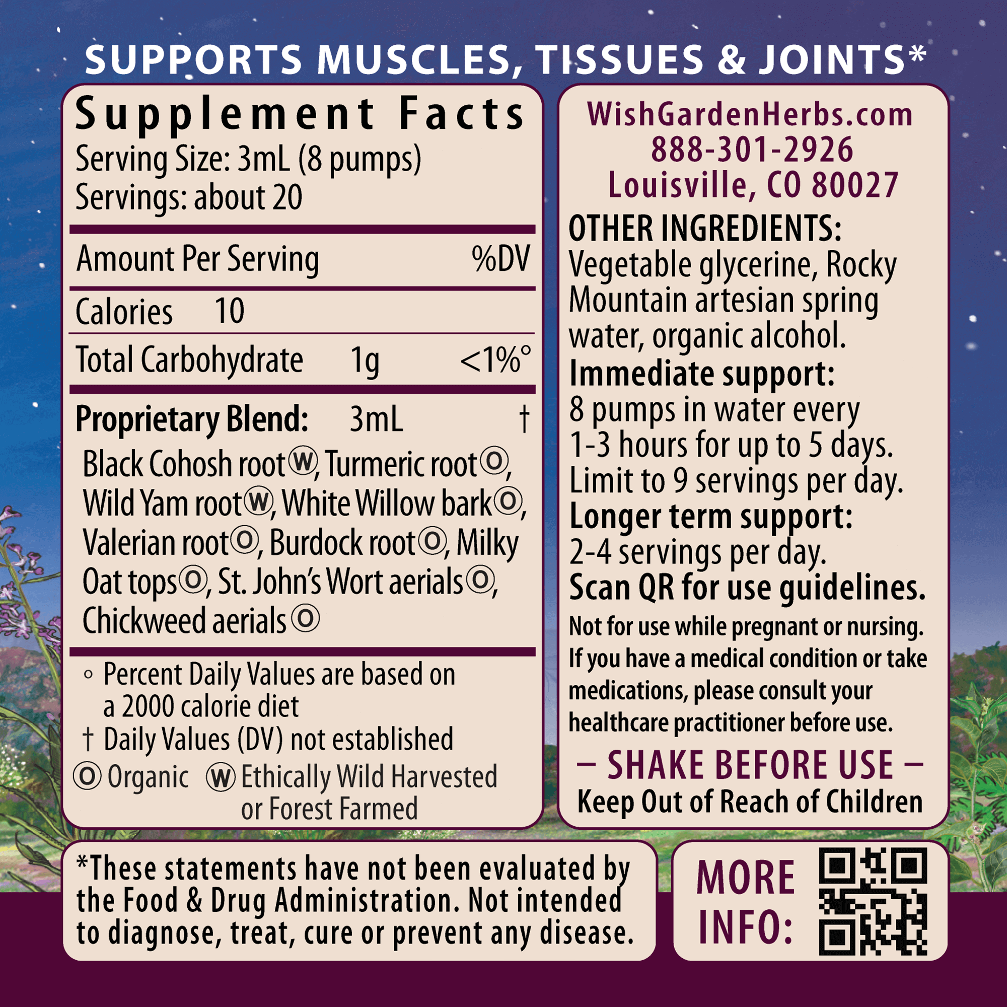 Deep Recovery Muscular &amp; Skeletal by WishGarden Herbs