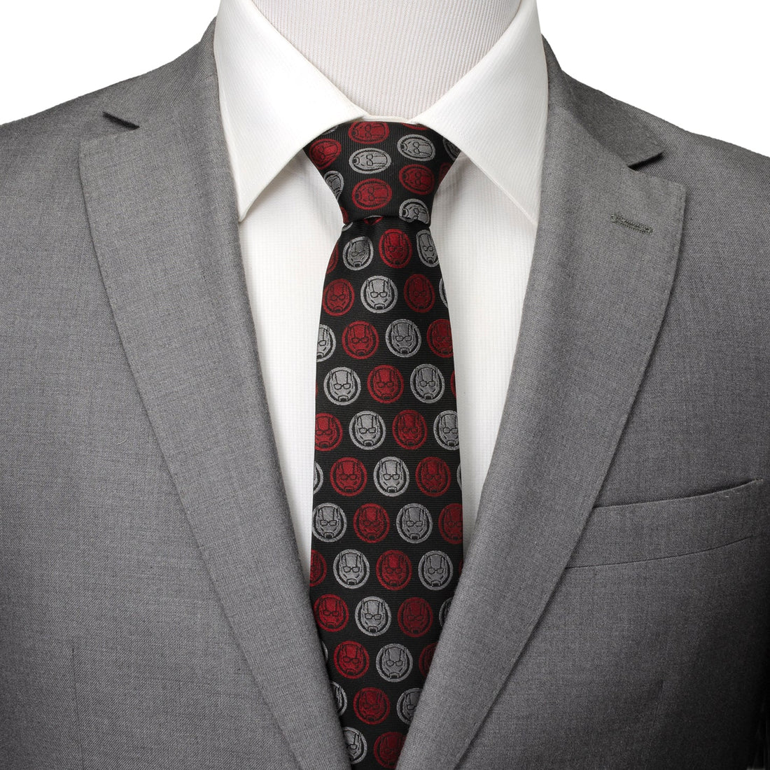 Marvel Ant-Man Red and Gray Charcoal Tie by Cufflinks.com