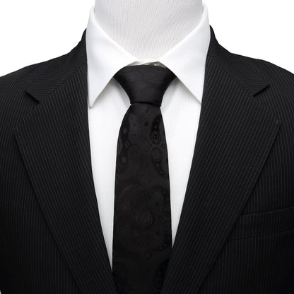 Marvel Avengers Paisley Icons Print Black Tie by Cufflinks.com