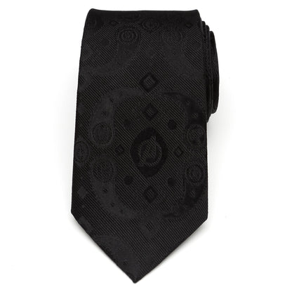 Marvel Avengers Paisley Icons Print Black Tie by Cufflinks.com