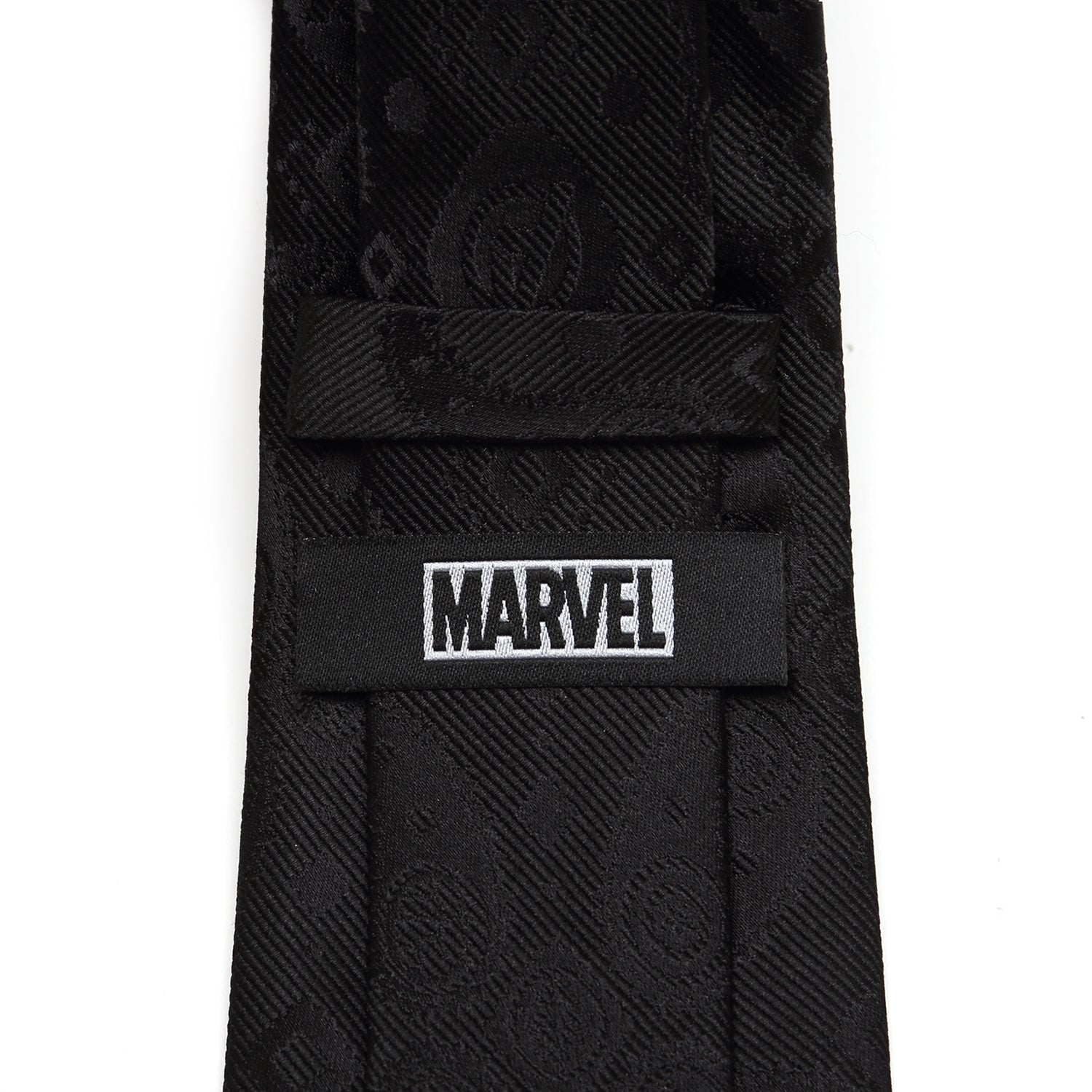 Marvel Avengers Paisley Icons Print Black Tie by Cufflinks.com