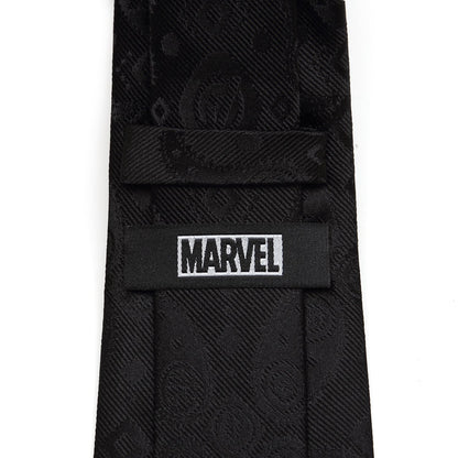 Marvel Avengers Paisley Icons Print Black Tie by Cufflinks.com