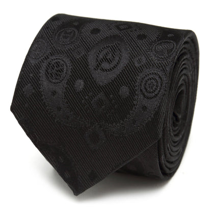 Marvel Avengers Paisley Icons Print Black Tie by Cufflinks.com
