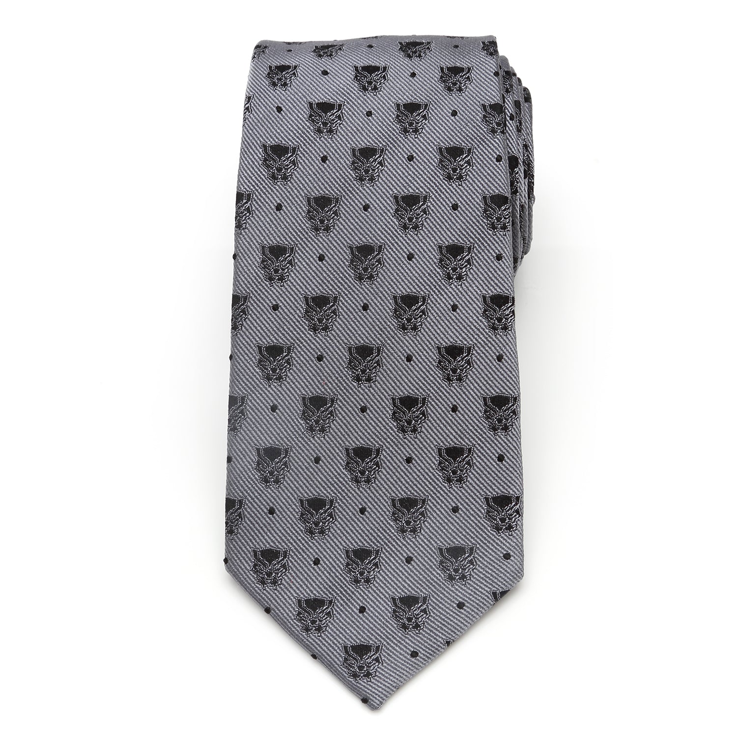 Marvel Black Panther Gray Dot Tie by Cufflinks.com