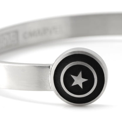 Marvel Captain America Stainless Steel Cuff Bracelet by Cufflinks.com