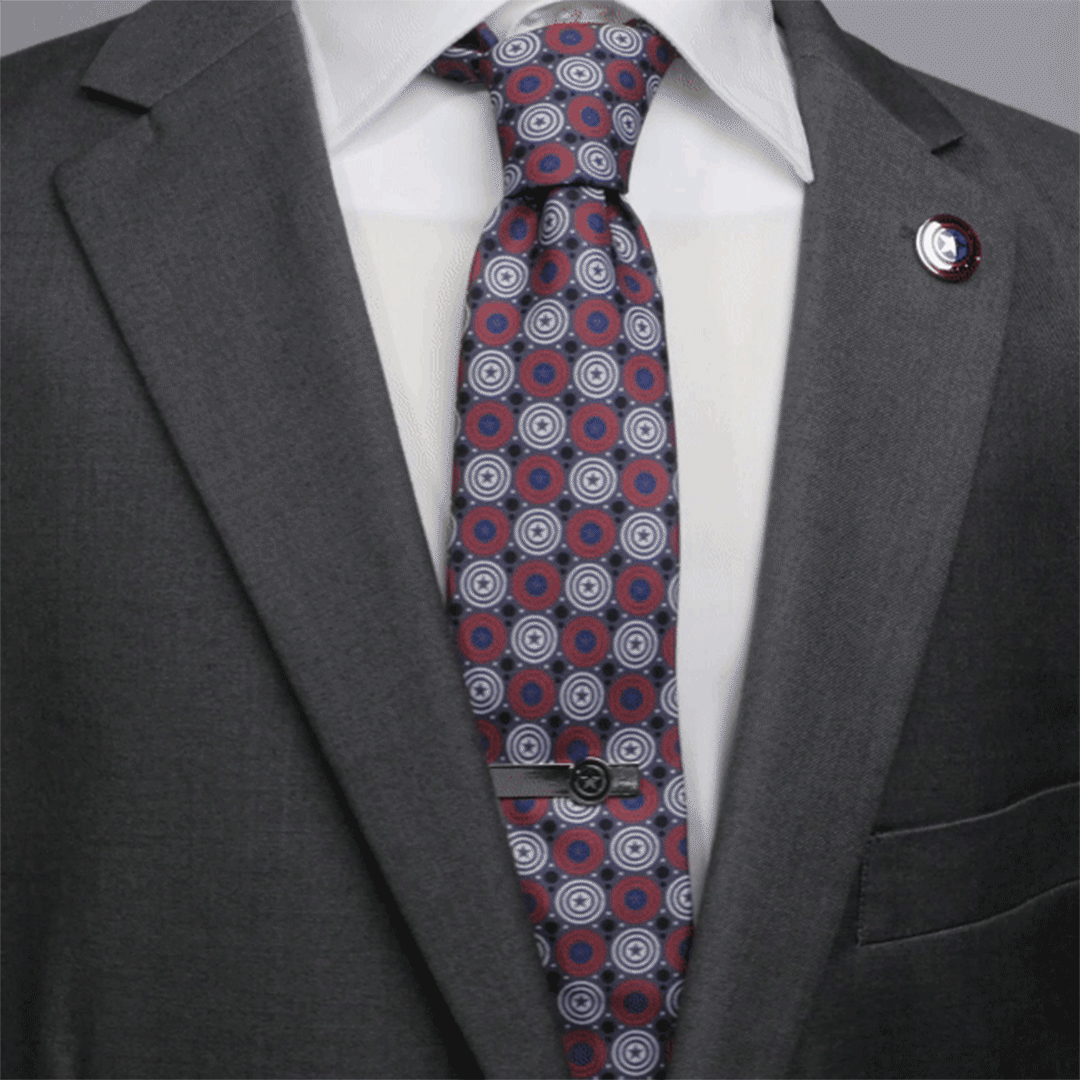 Marvel Captain America Gray Dot Men&