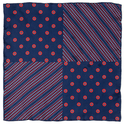 Marvel Captain America Shield Navy Pocket Square by Cufflinks.com
