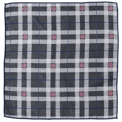 Marvel Captain America Gray Plaid Pocket Square by Cufflinks.com