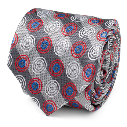 Marvel Captain America Gray Stripe Men&