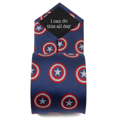 Marvel Captain America Hidden Message Blue Men&