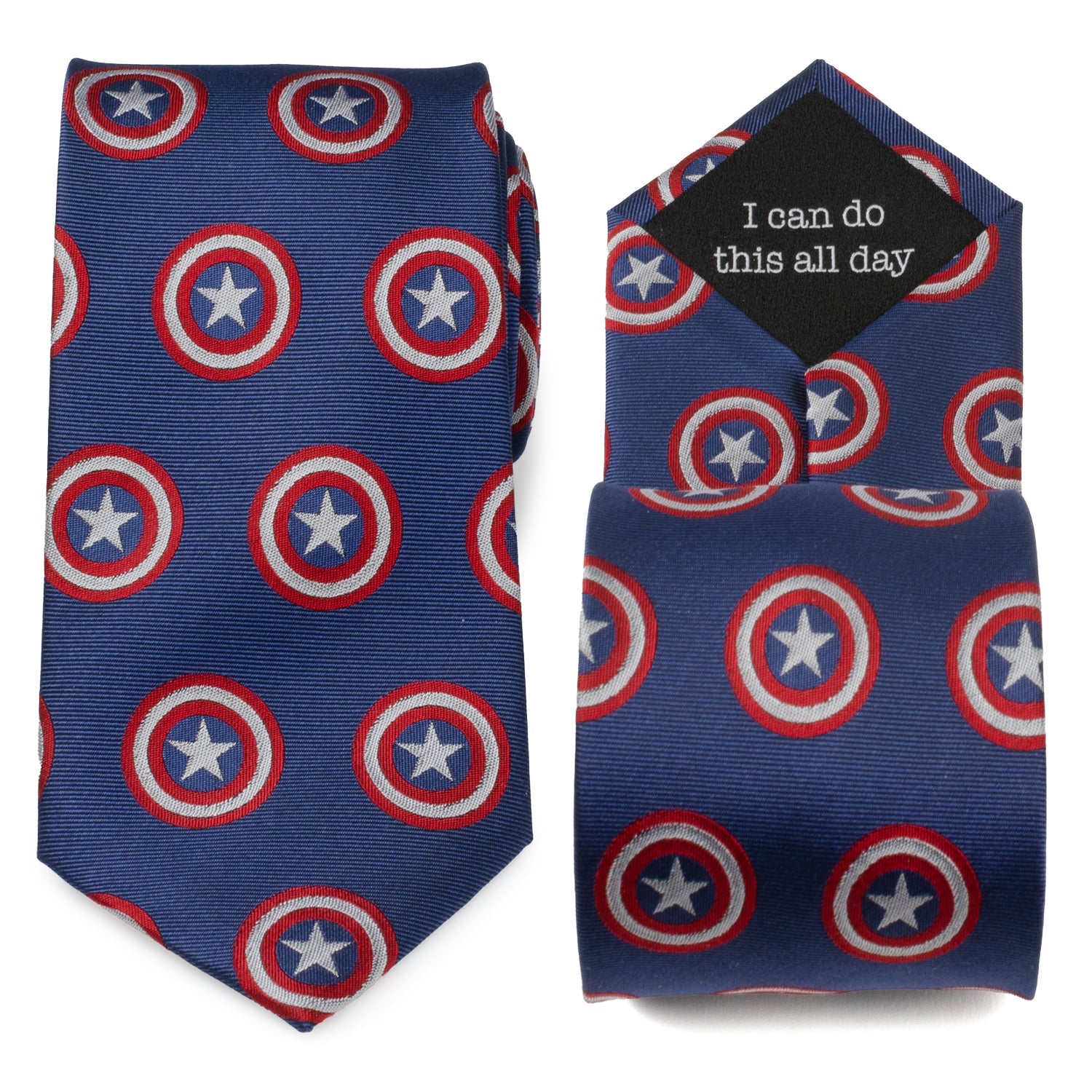 Marvel Captain America Hidden Message Blue Men&