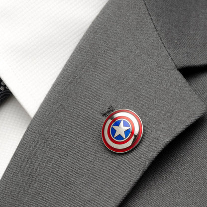 Marvel Captain America Navy Argyle Stripe Gift Set by Cufflinks.com