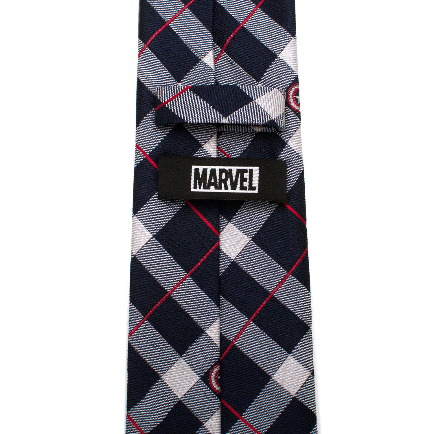 Marvel Captain America Blue Plaid Tie by Cufflinks.com